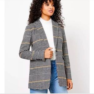 EUC Loft Plaid Blazer